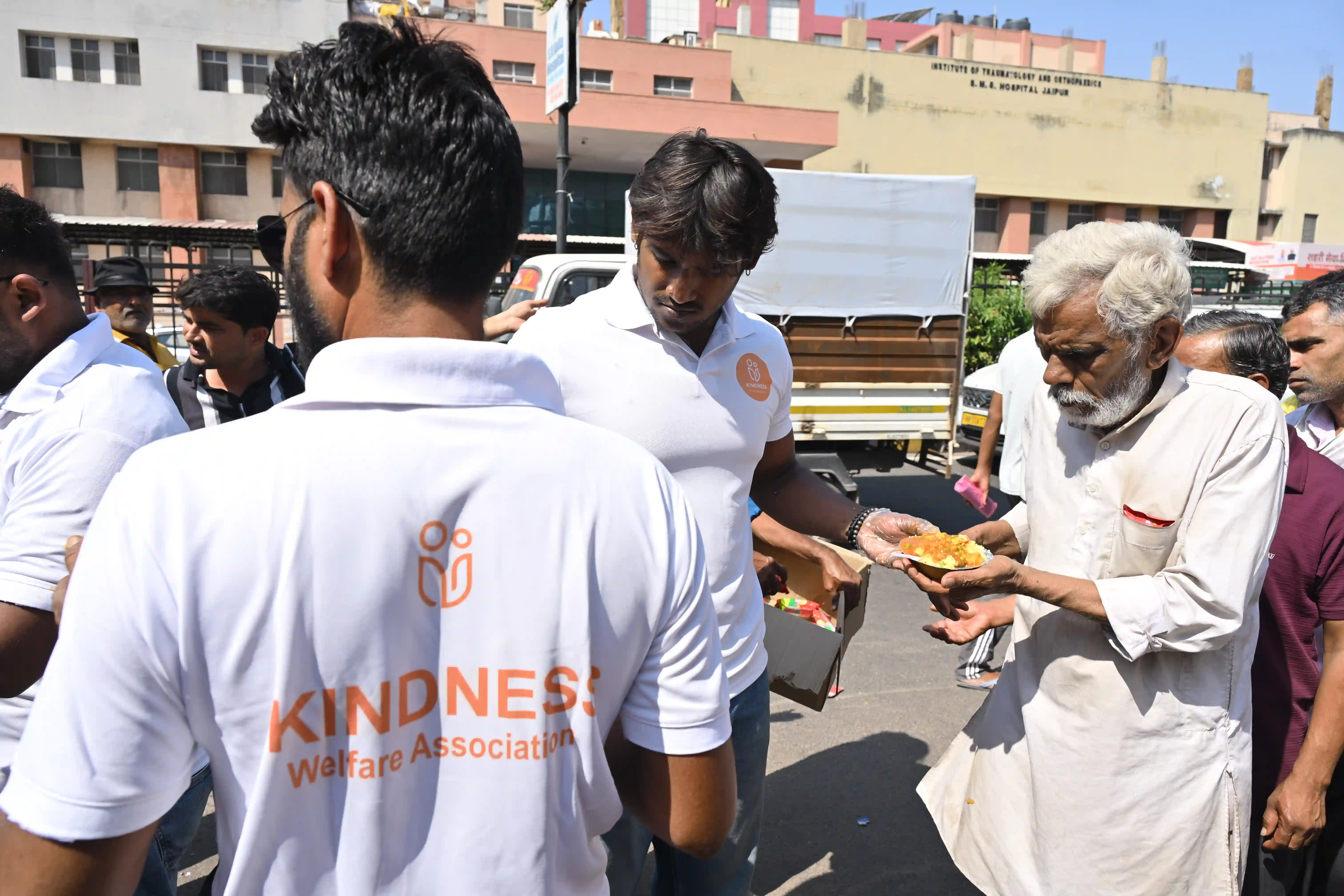 Community impact - Volunteers serving meals to those in need